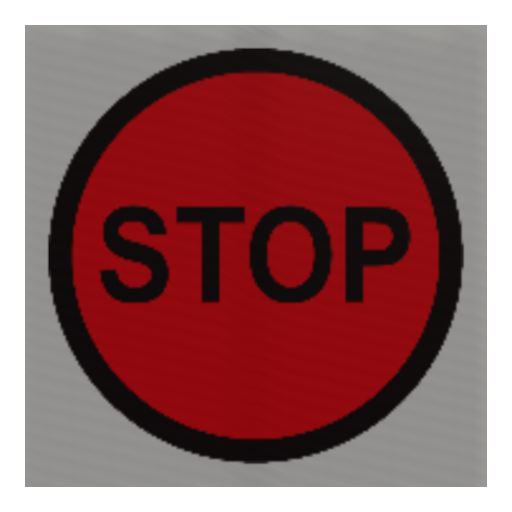 Rally Stage Stop Sign